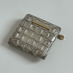 Metallic Snakeskin leather wallet